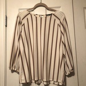 Adriana Papell 🌼 Stripe Blouse